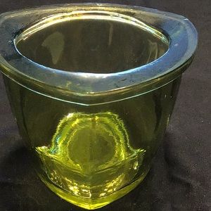 Vintage Green glass vase.